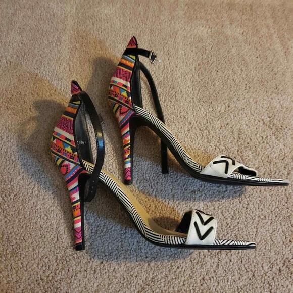 New Chinese Laundry colorful sandals heels 10 love - Picture 7 of 8